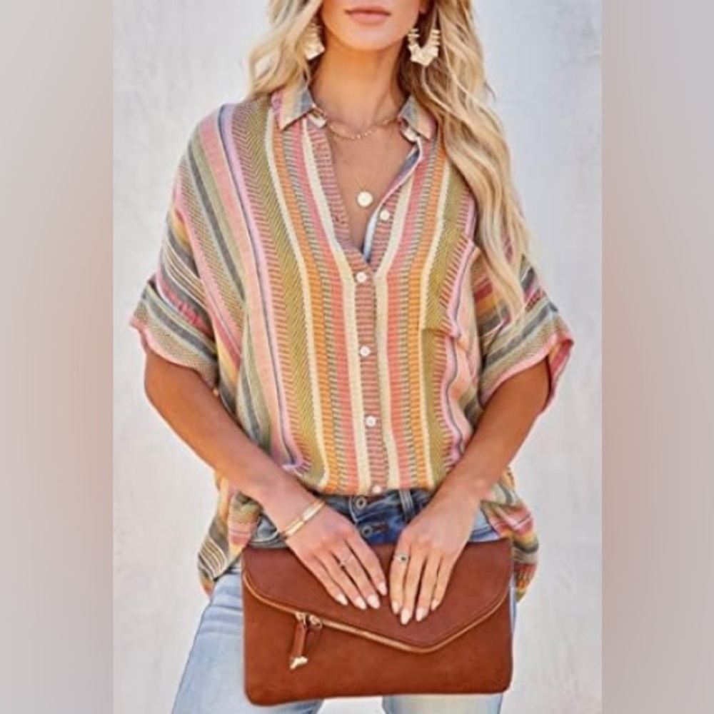 ZC&GF Women’s Casual Blouse NWT - Picture 2 of 4